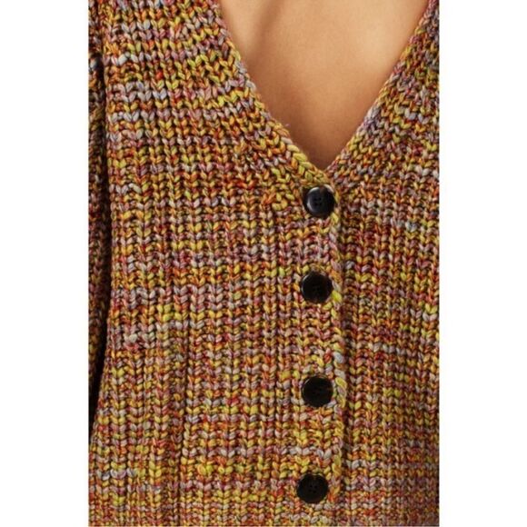 BA&SH HAILI MARLED CARDIGAN - YELLOW COMBO - Picture 10 of 16